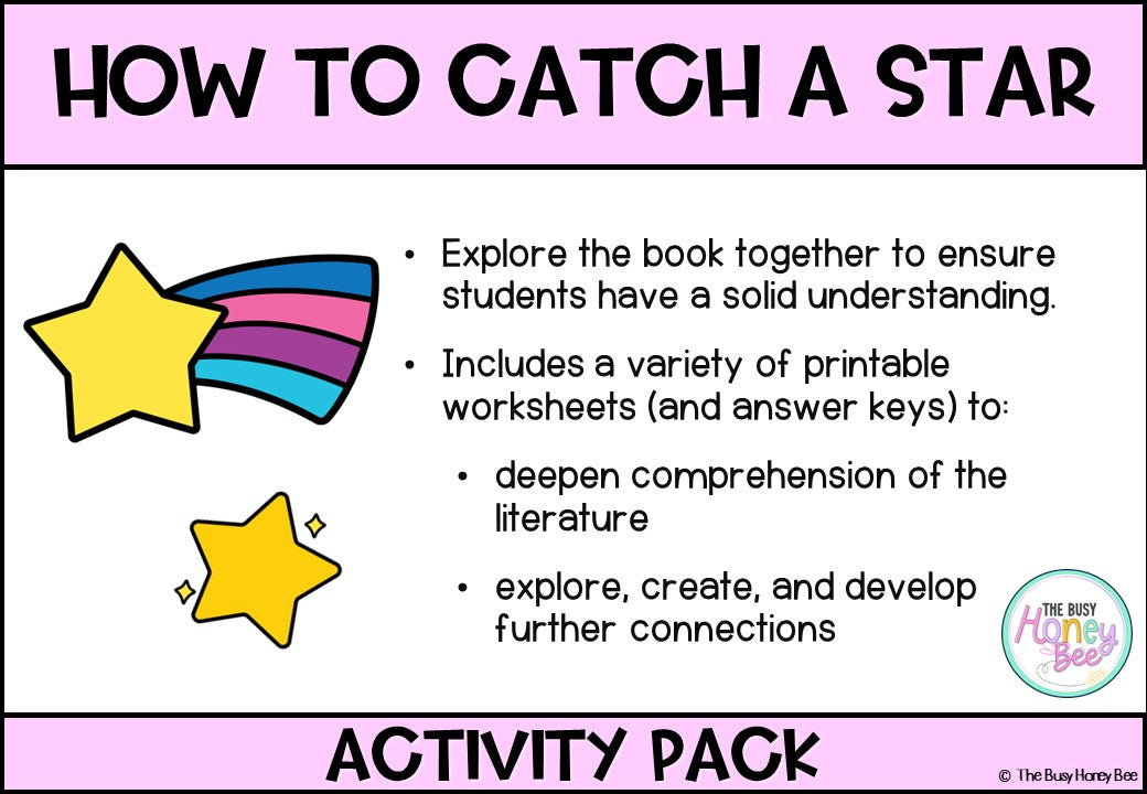 How to Catch a Star Activity Pack