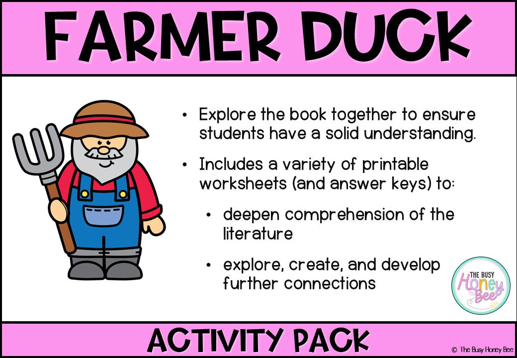 Farmer Duck Activity Pack