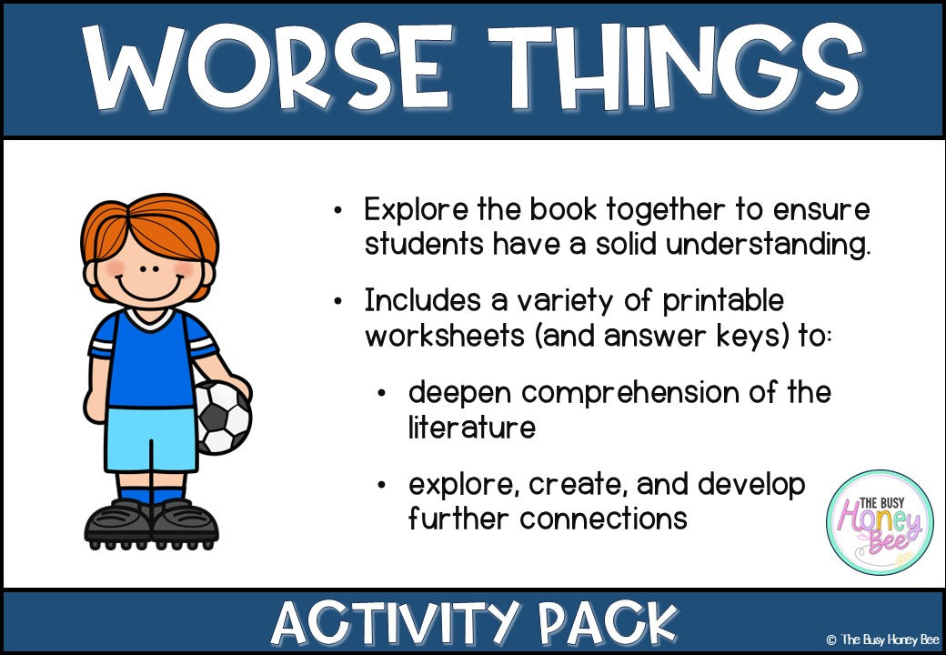 Worse Things Activity Pack
