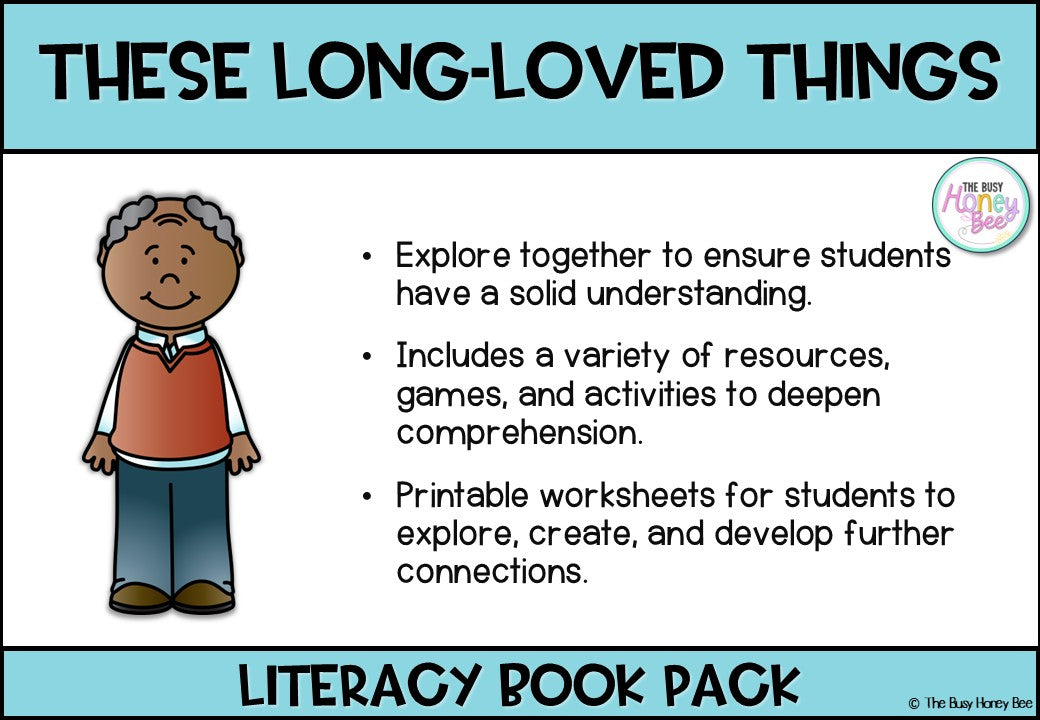 These Long-Loved Things by Ronojoy Ghosh, text by Josh Pyke - CBCA 2025 - Literacy Book Pack