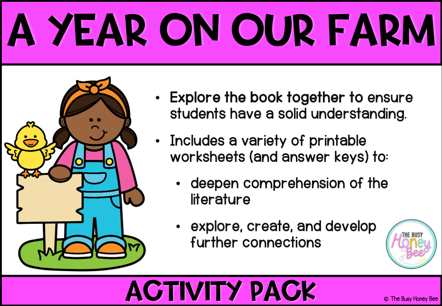 A Year on Our Farm Activity Pack