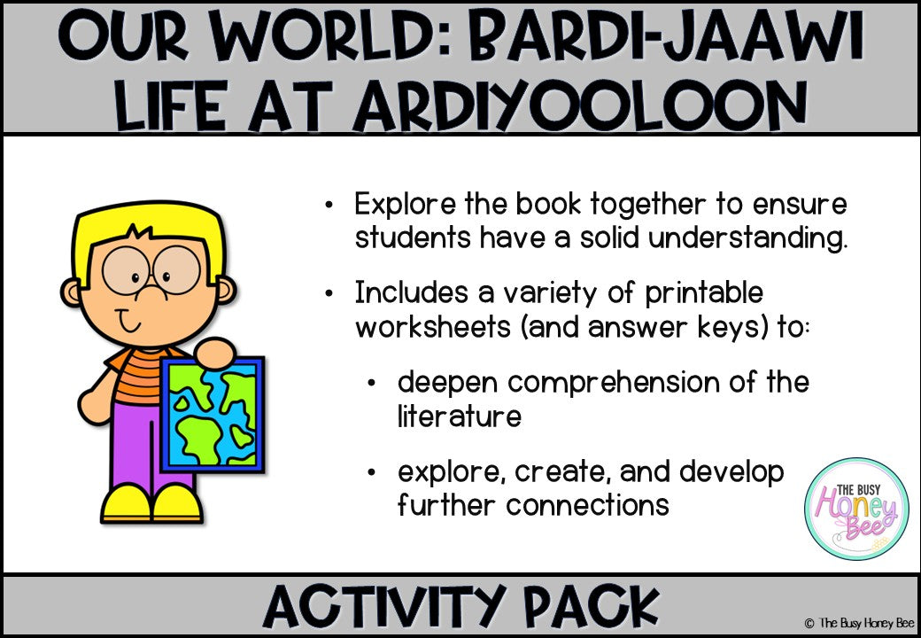 Our World: Bardi-Jaawi Life at Ardiyooloon Activity Pack