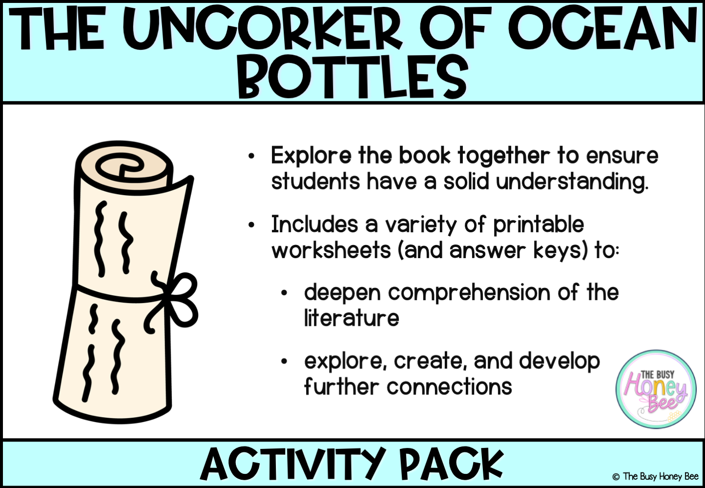 The Uncorker of Ocean Bottles by Michelle Cuevas Activity Pack