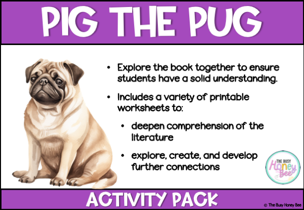 Pig the Pug Activity Pack
