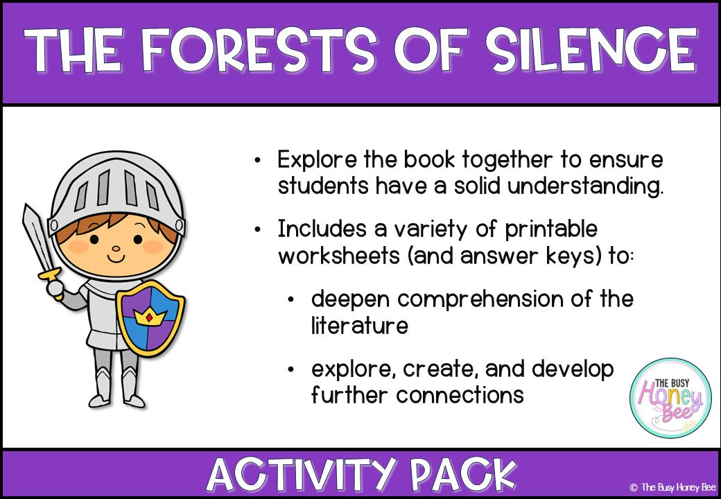 The Forests of Silence (Book 1 of the Deltora Quest series) by Emily Rodda Activity Pack