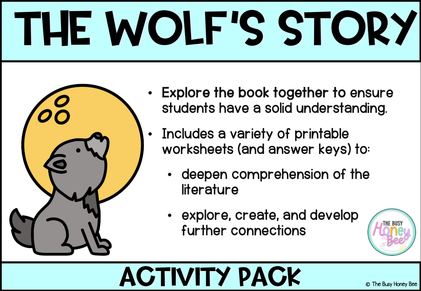 The Wolf’s Story by Toby Forward Activity Pack
