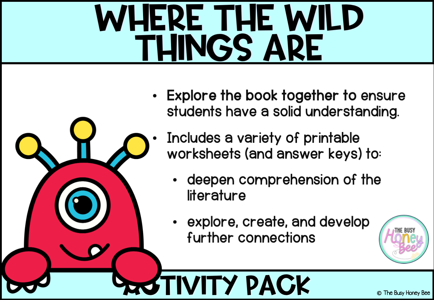 Where the Wild Things Are Activity Pack