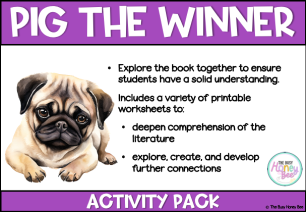 Pig the Winner Activity Pack