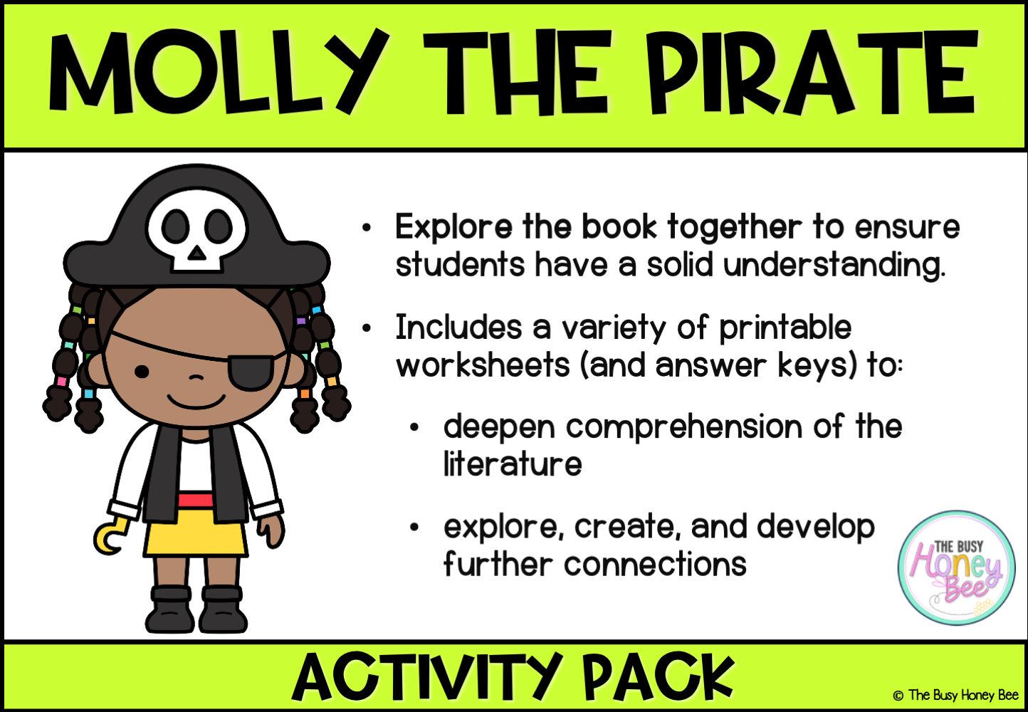 Molly the Pirate by Lorraine Teece Activity Pack