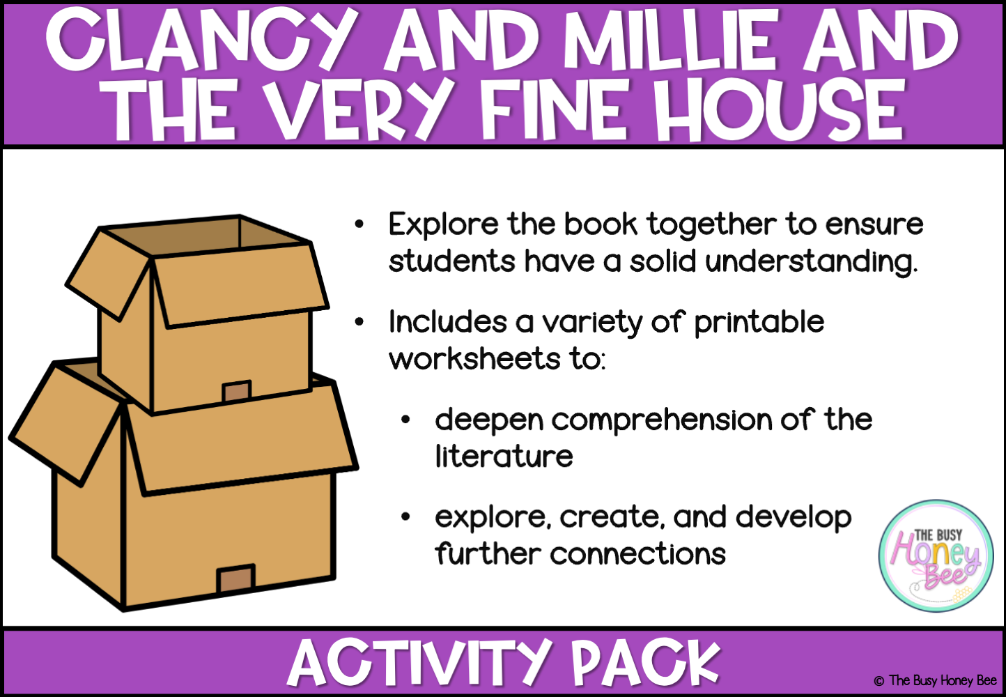 Clancy and Millie and the Very Fine House by Libby Gleeson Activity Pack