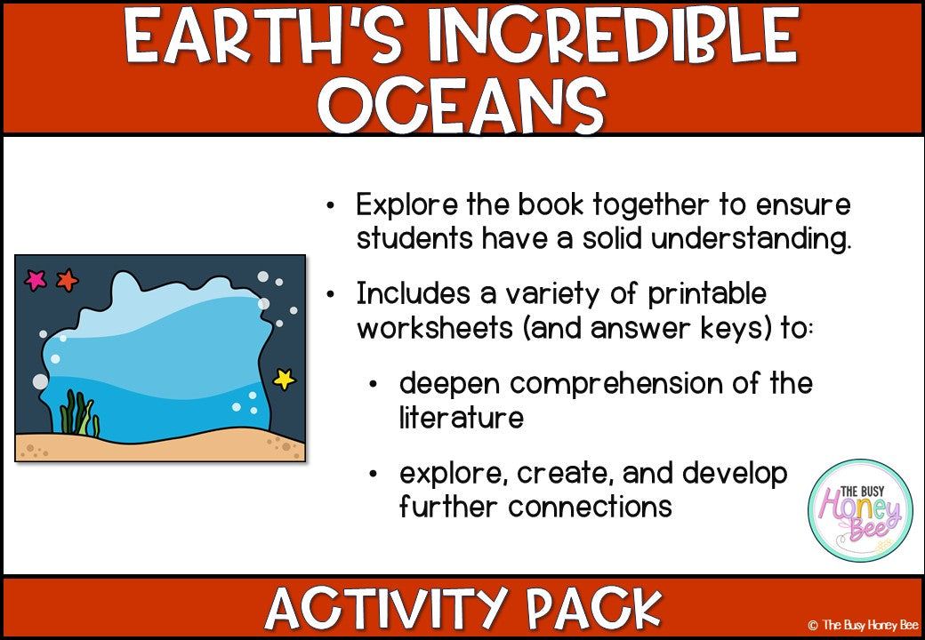 Earth’s Incredible Oceans Activity Pack
