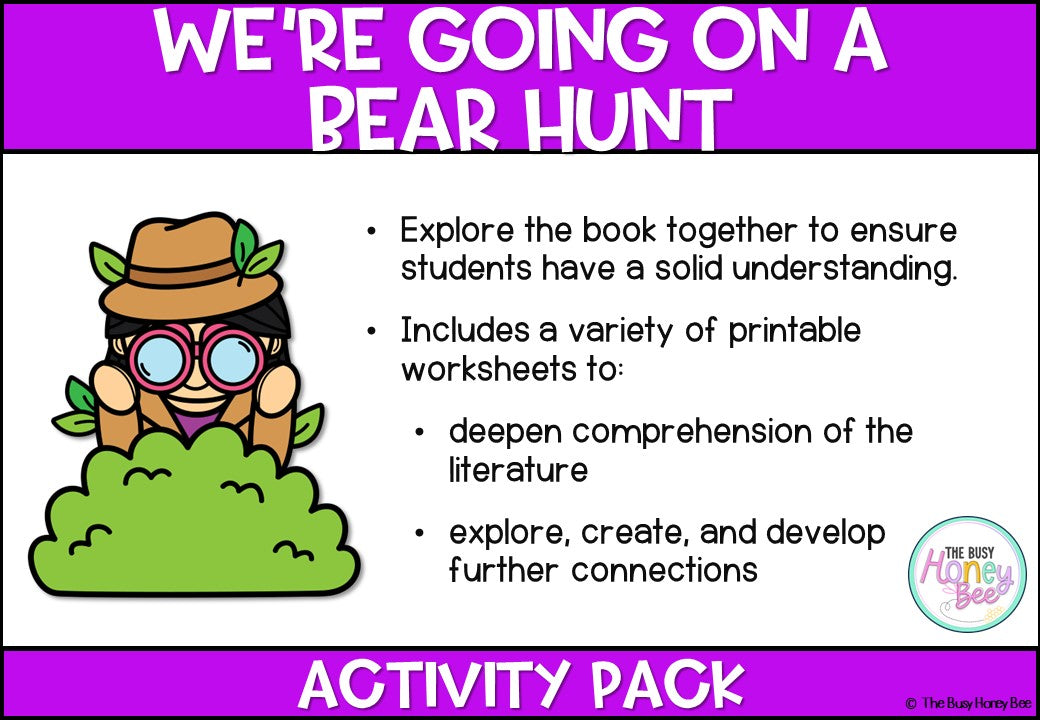 We're Going on a Bear Hunt Activity Pack