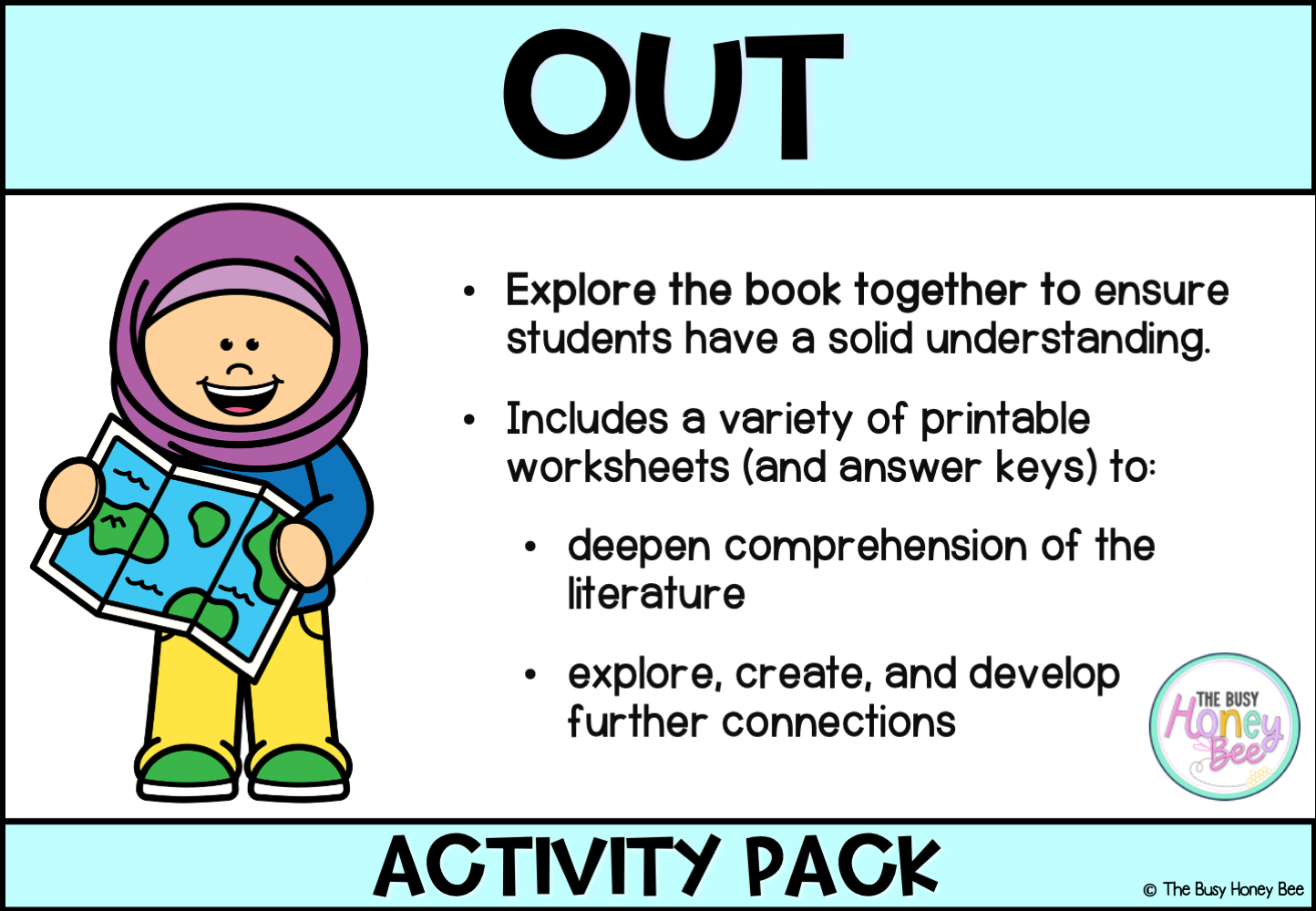 Out by Angela May George Activity Pack