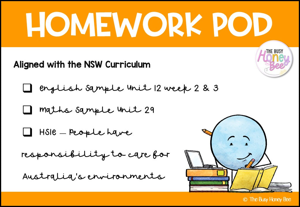 Stage 2 Year B Homework/Learning Pod 29