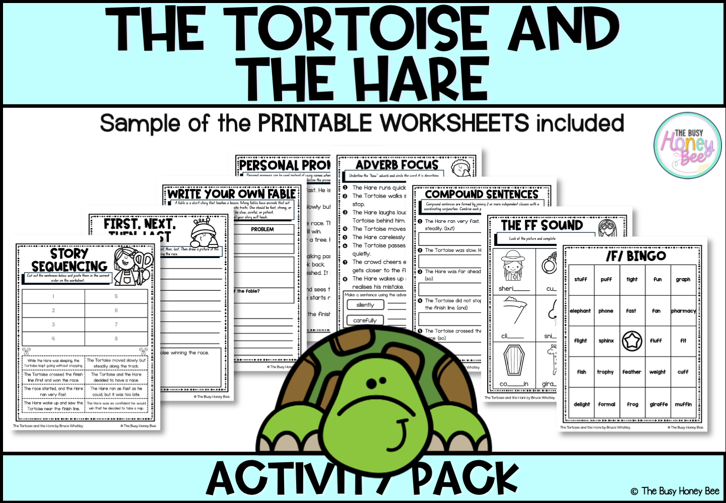 The Tortoise and the Hare by Bruce Whatley Activity Pack