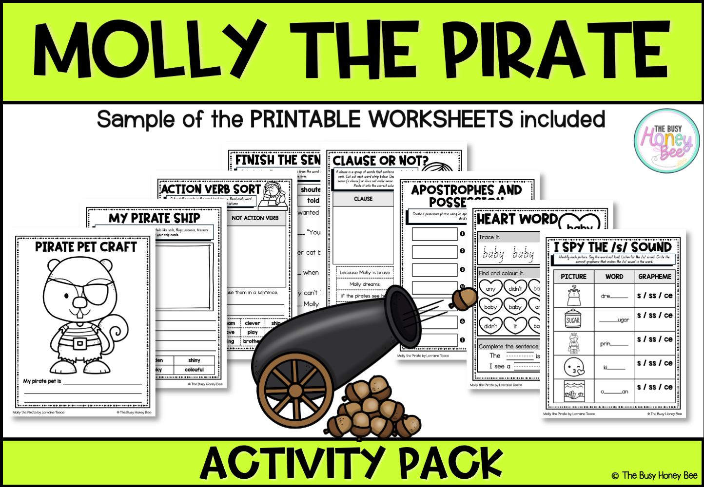 Molly the Pirate by Lorraine Teece Activity Pack