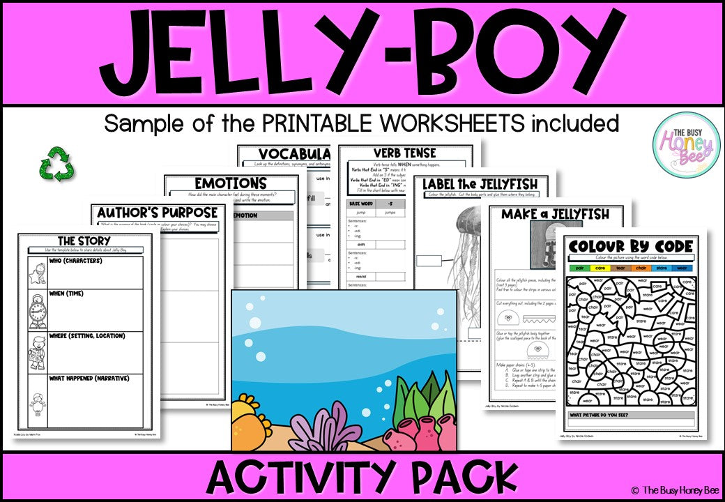 Jelly Boy Activity Pack