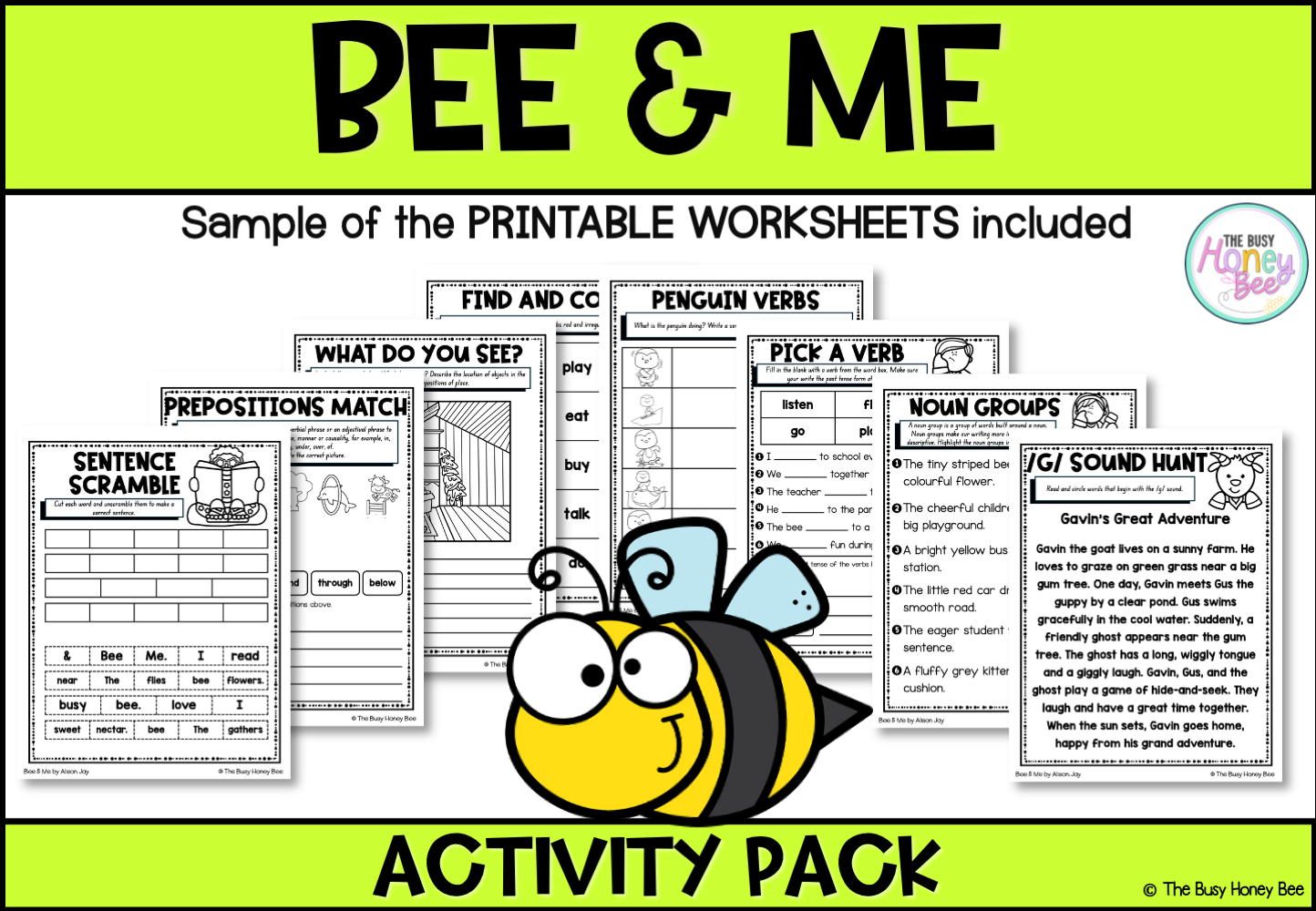 Bee & Me by Alison Jay Activity Pack