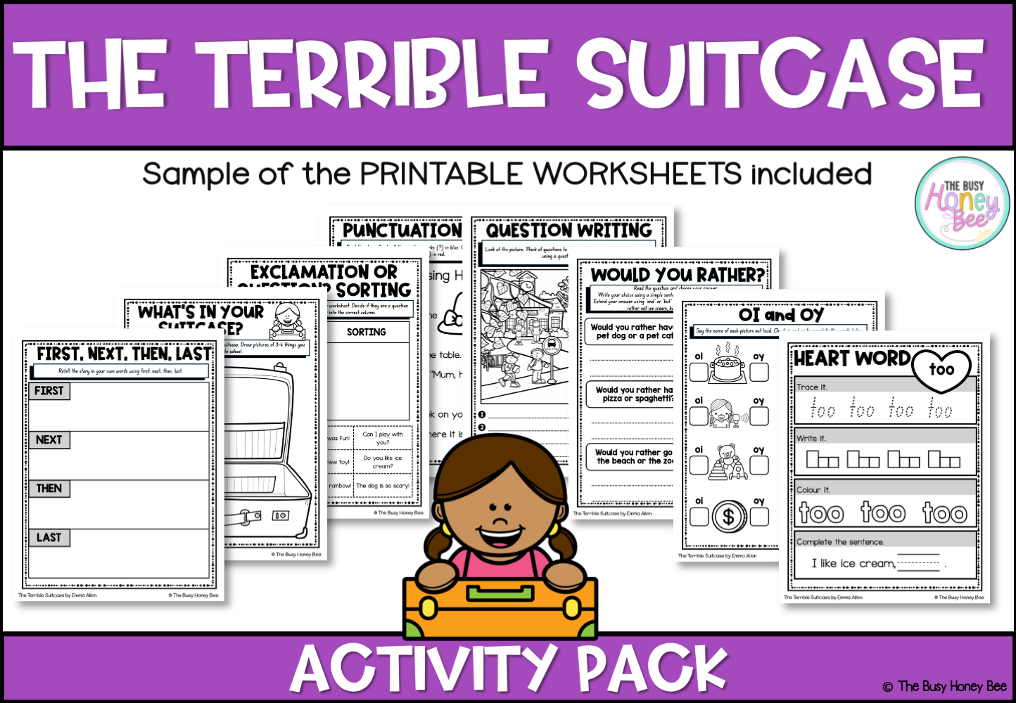 The Terrible Suitcase by Emma Allen Activity Pack