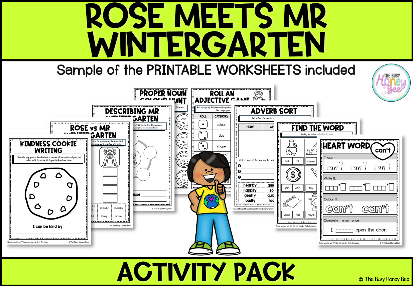 Rose Meets Mr Wintergarten by Bob Graham Activity Pack