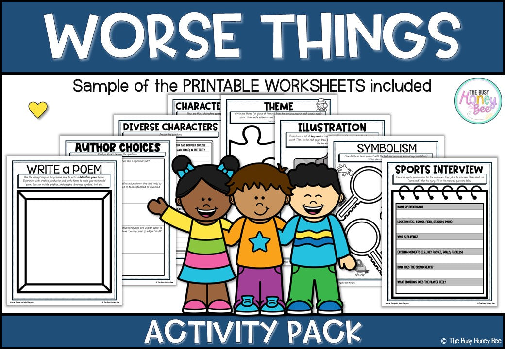 Worse Things Activity Pack