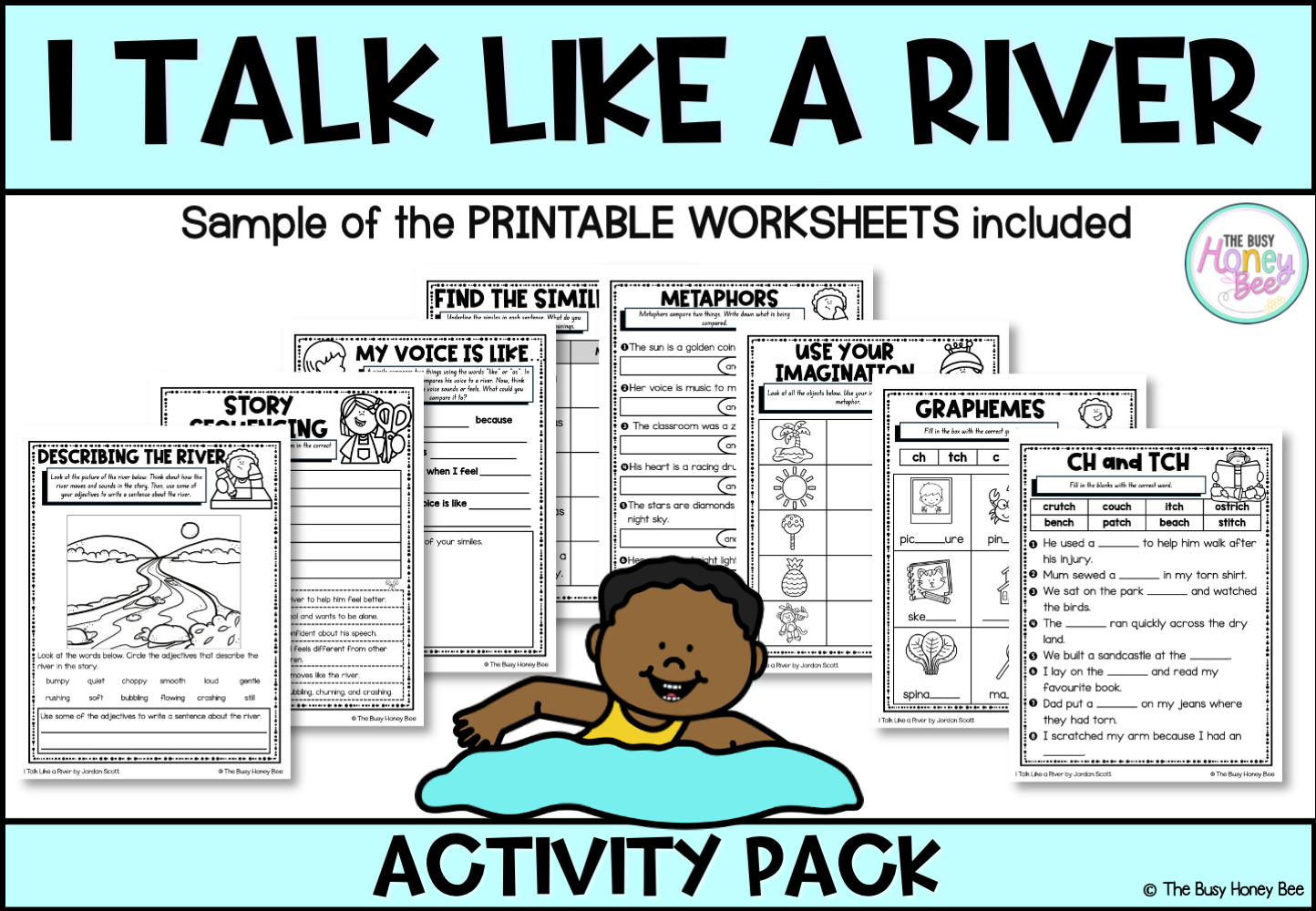 I Talk Like a River by Jordan Scott Activity Pack