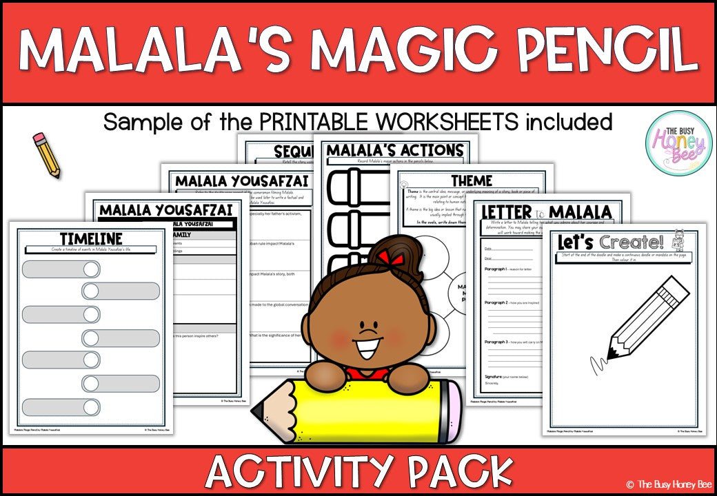 Malala's Magic Pencil Activity Pack