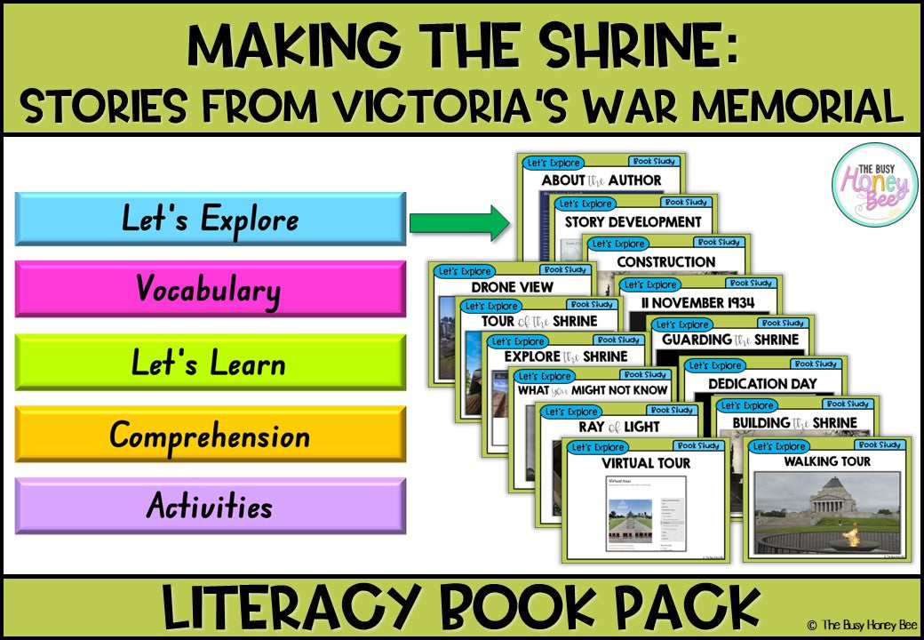 Making the Shrine: Stories From Victoria’s War Memorial by Laura J Carroll - CBCA 2025 - Literacy Book Pack