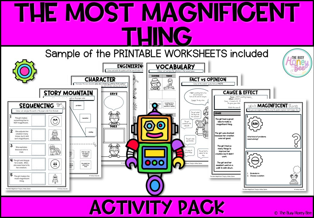 The Most Magnificent Thing Activity Pack