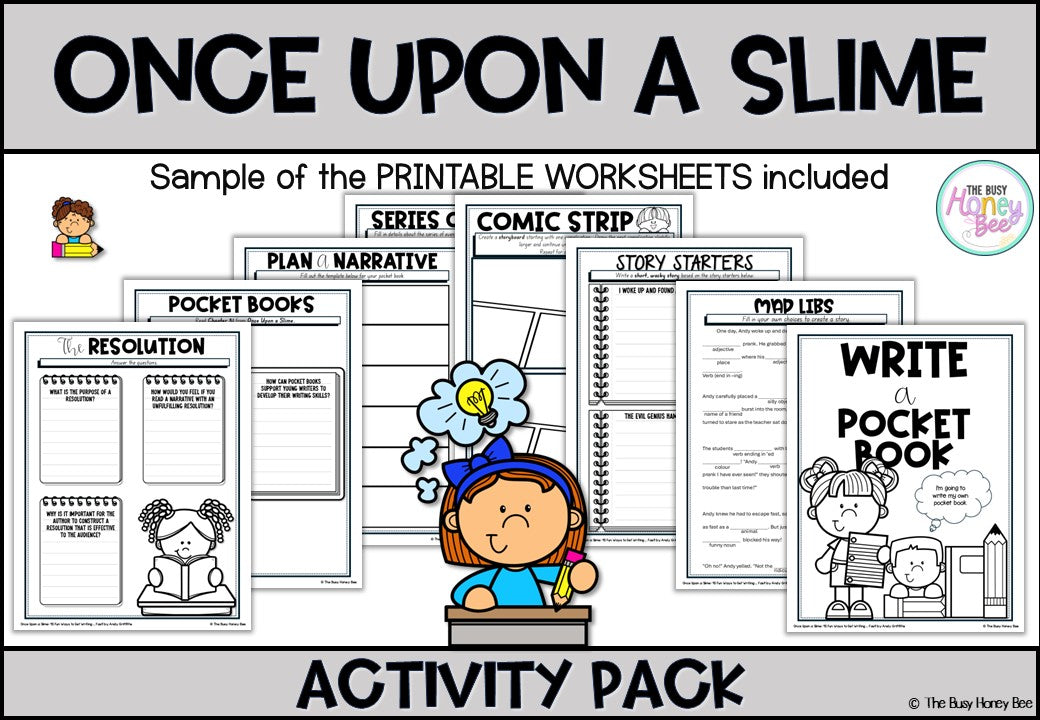 Once Upon a Slime: 45 Fun Ways to Get Writing … Fast! by Andy Griffiths Activity Pack