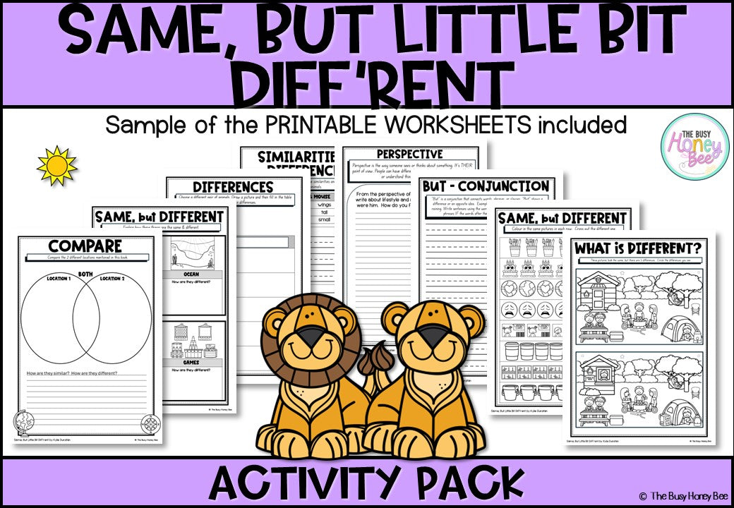 Same, but little bit diff’rent Activity Pack
