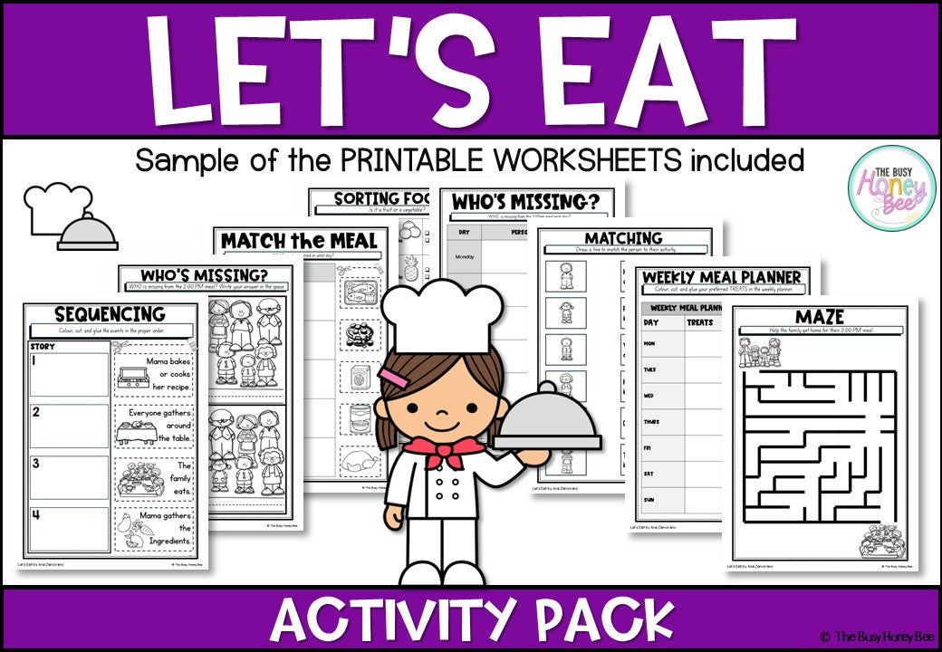 Let's Eat Activity Pack