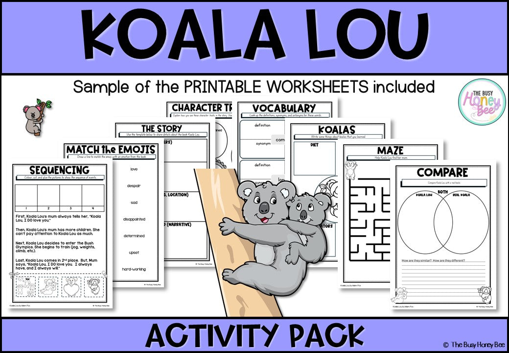 Koala Lou Activity Pack