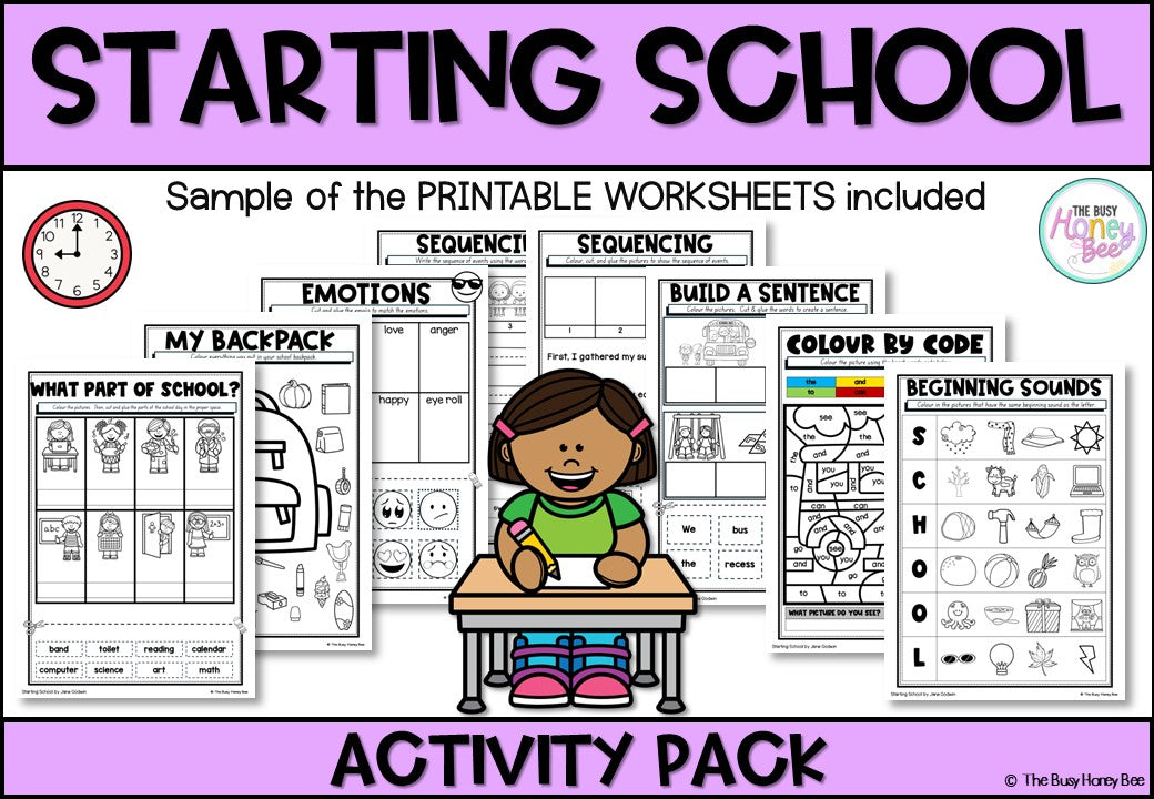 Starting School Activity Pack