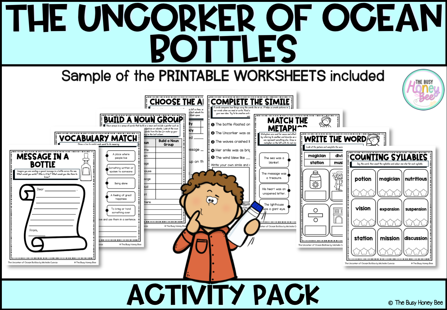 The Uncorker of Ocean Bottles by Michelle Cuevas Activity Pack