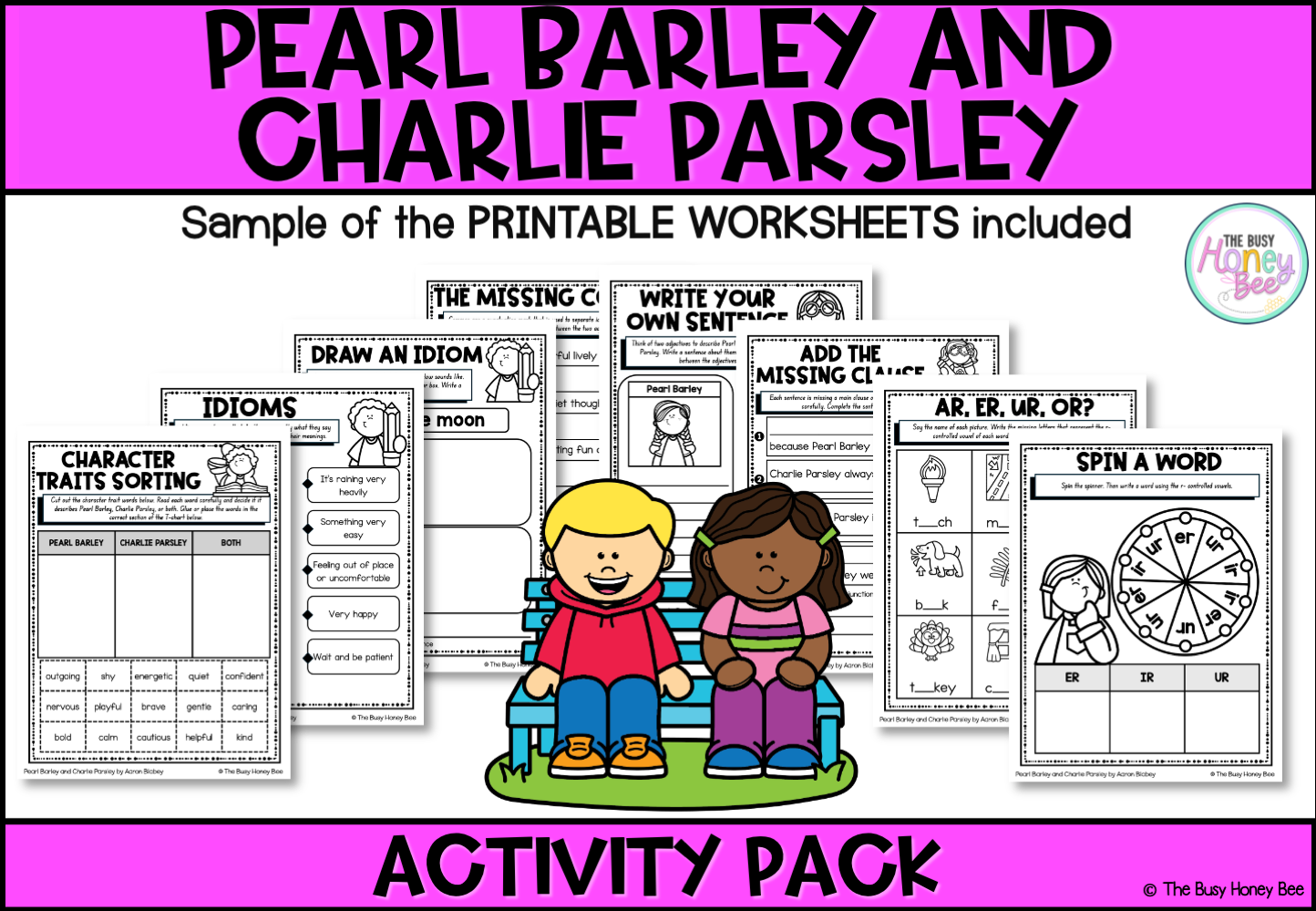 Pearl Barley and Charlie Parsley by Aaron Blabey Activity Pack