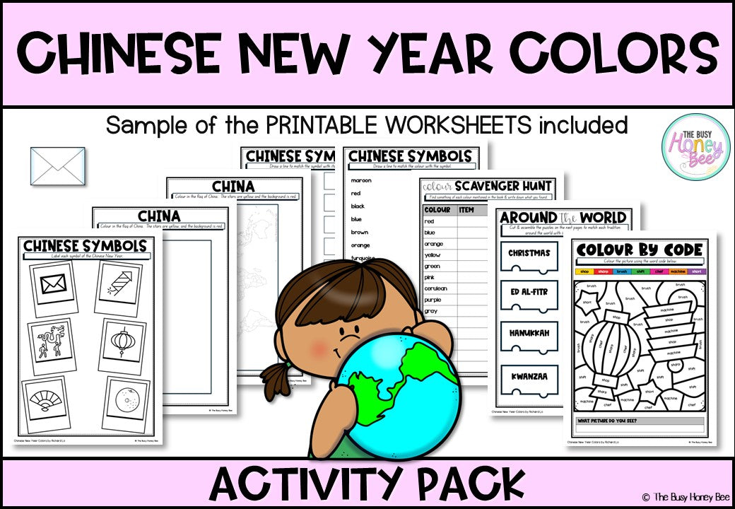 Chinese New Year Colors Activity Pack