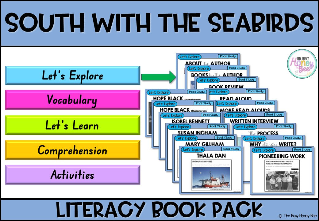 South With the Seabirds by Jess McGeachin - CBCA 2025 - Literacy Book Pack