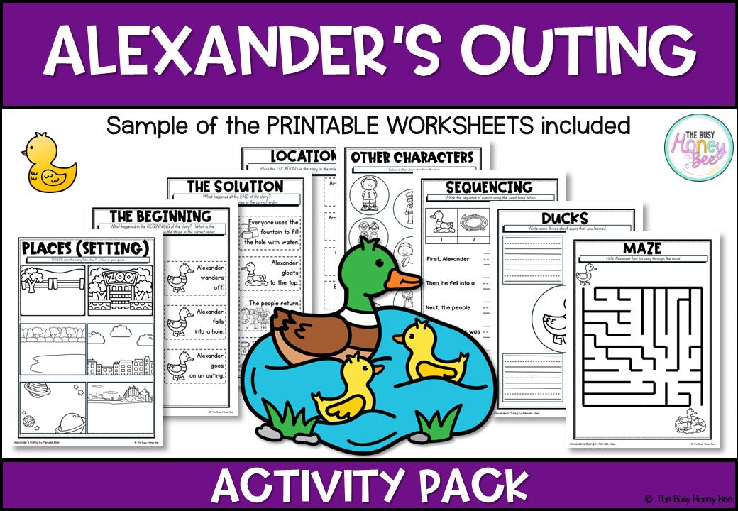 Alexander's Outing Activity Pack