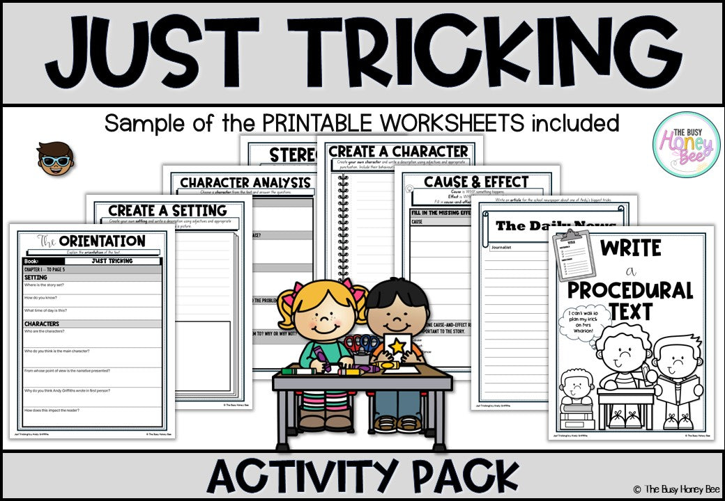 Just Tricking! by Andy Griffiths Activity Pack