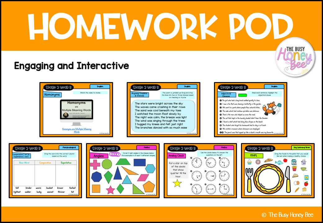 Stage 2 Year B Homework/Learning Pod 30