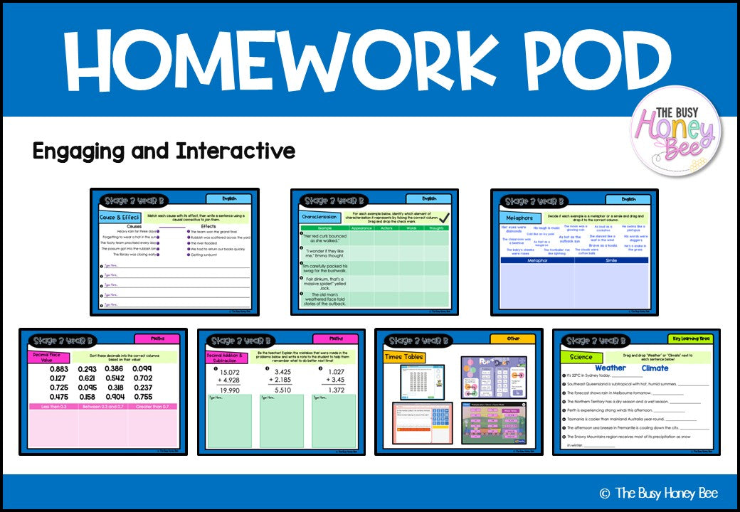 Stage 3 Year B Homework/Learning Pod 26