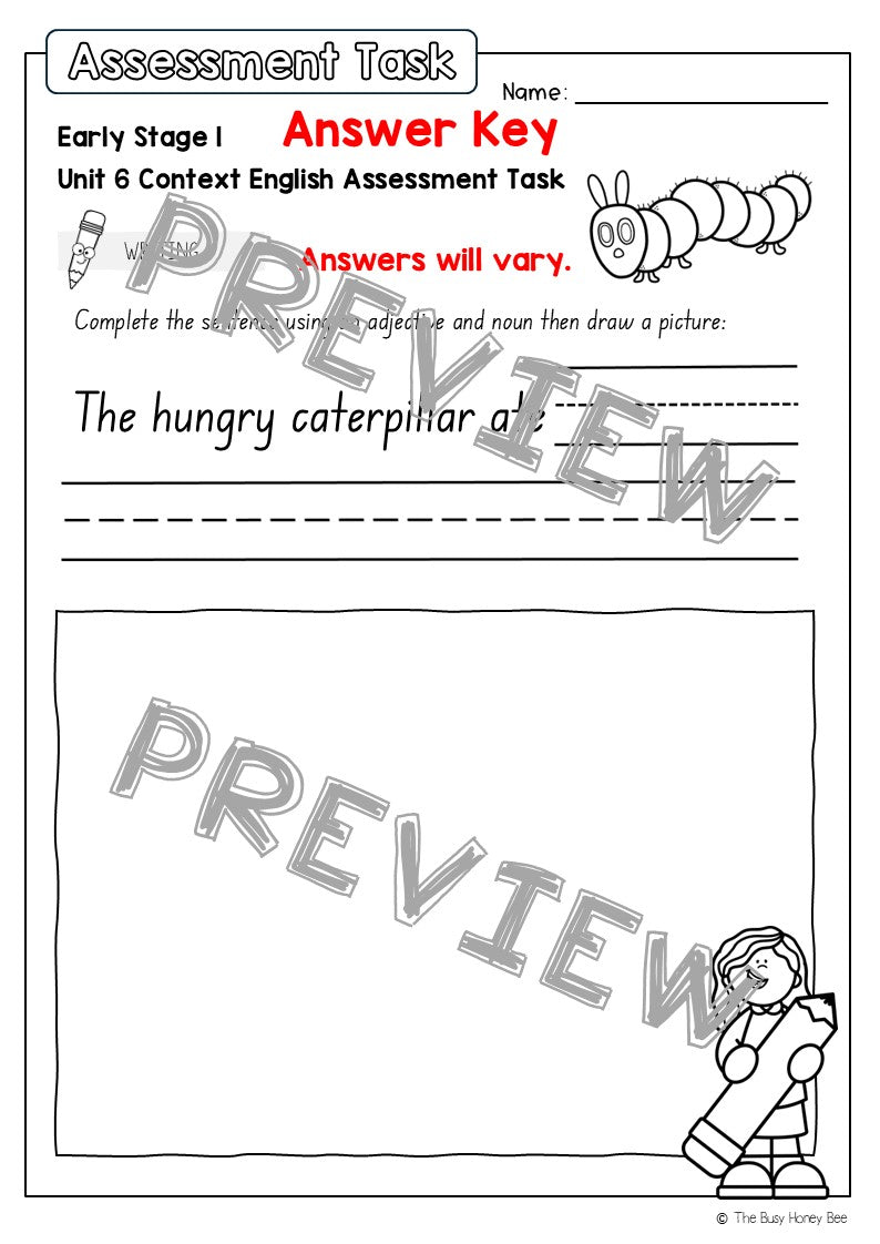 Early Stage 1 English Assessment Unit 6 Context