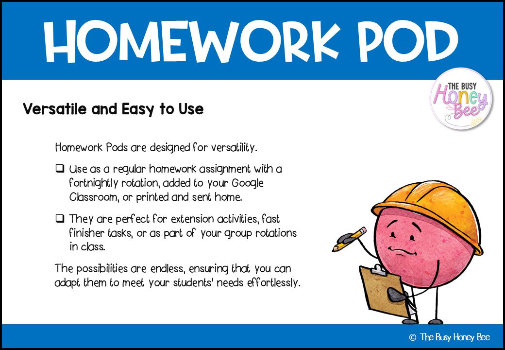 Stage 3 Year B Homework/Learning Pod 26
