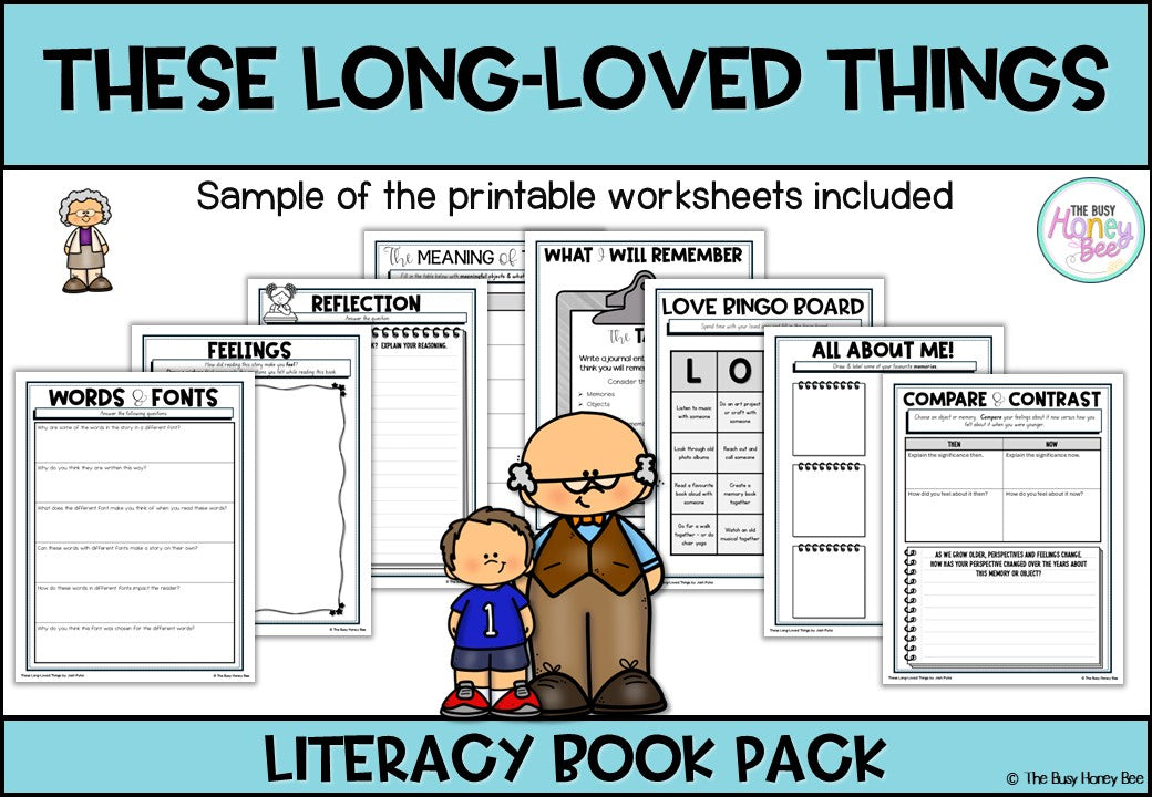 These Long-Loved Things by Ronojoy Ghosh, text by Josh Pyke - CBCA 2025 - Literacy Book Pack
