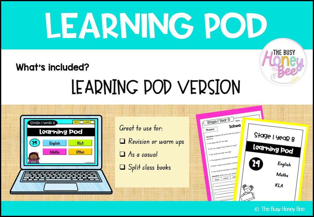 Stage 1 Year B Homework/Learning Pods Ultimate Mega Bundle