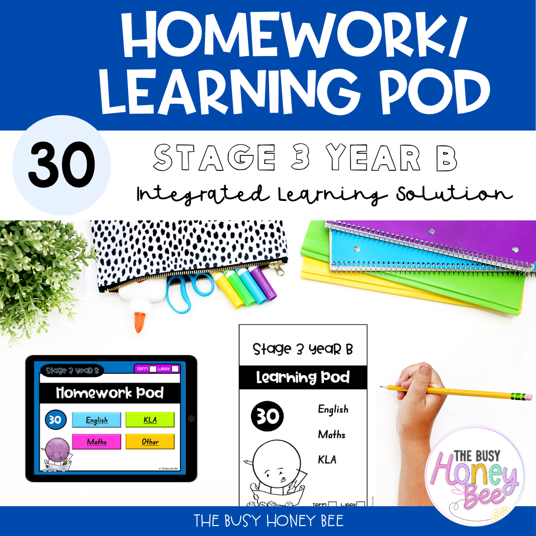 Stage 3 Year B Homework/Learning Pod 30