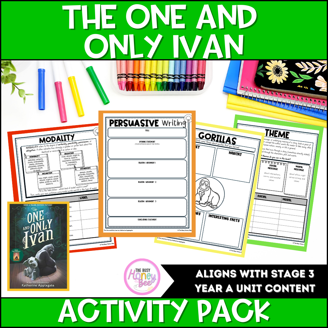The One and Only Ivan Activity Pack