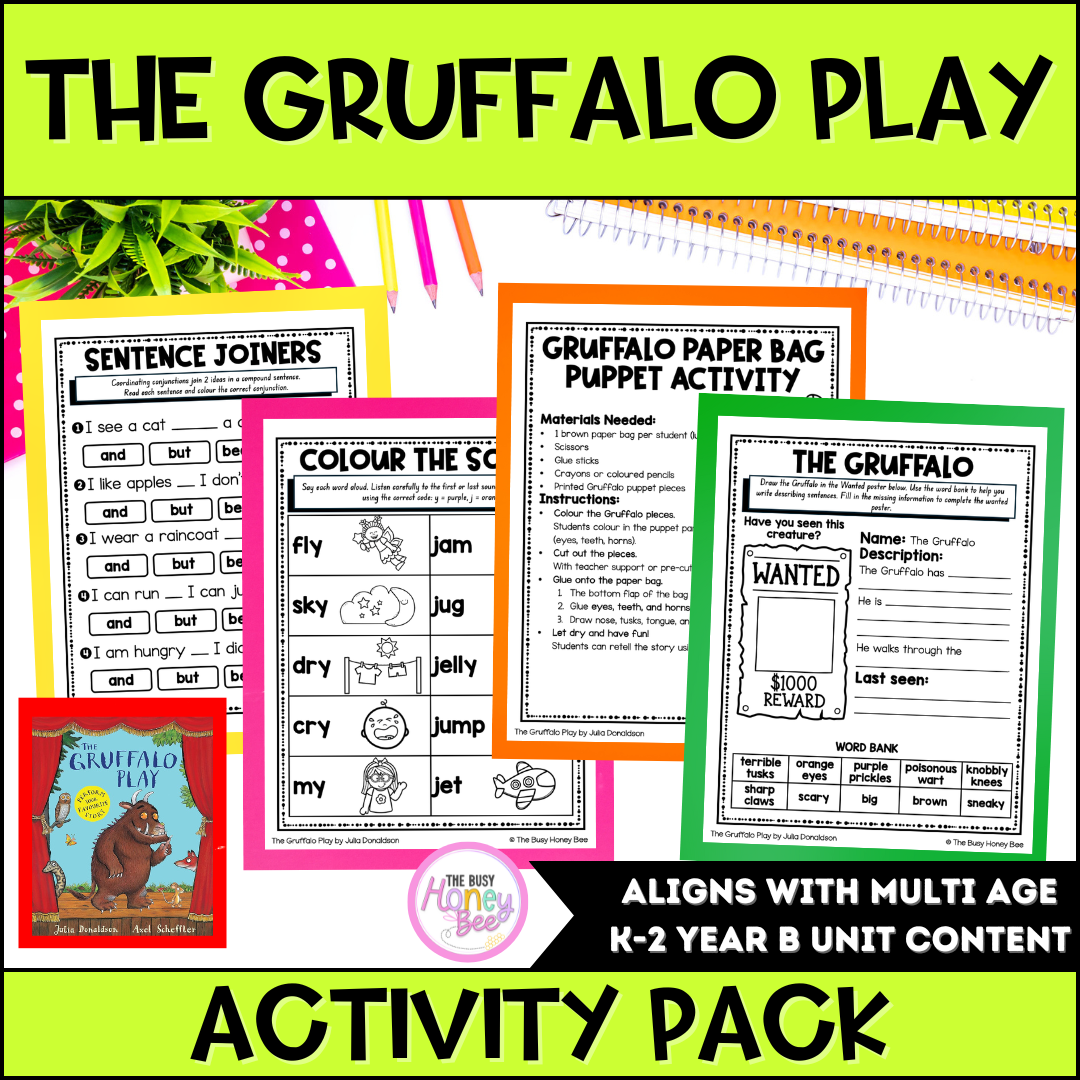 The Gruffalo Play by Julia Donaldson Activity Pack