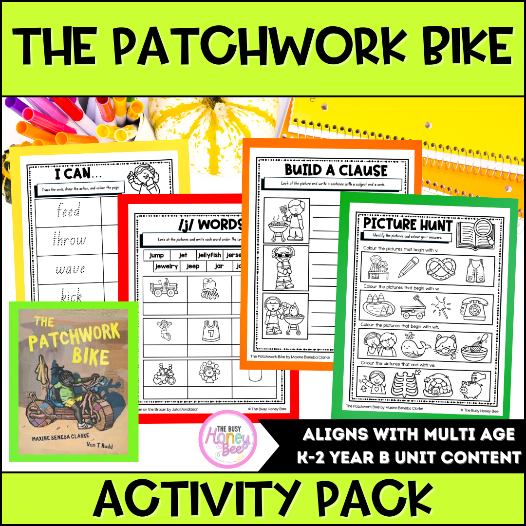 The Patchwork Bike by Maxine Beneba Clarke Activity Pack